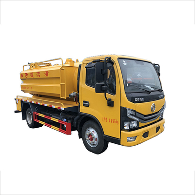 3308mm Wheelbase Truk Sanitasi Kota 6MT Vacuum Suction Sewage Truck