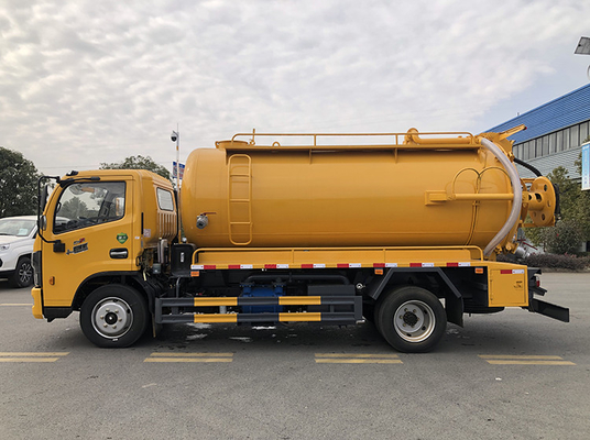 Dongfeng Suction Sewage Sanitasi Kota Truk 9.5 Cbm 4 Ton Payload