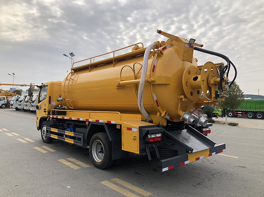 Dongfeng Suction Sewage Sanitasi Kota Truk 9.5 Cbm 4 Ton Payload