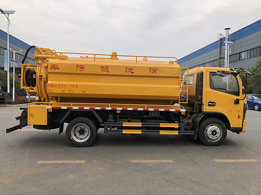 Truk Sanitasi Kota Hisap Limbah 165hp 10 Cbm Tank Euro 6 Emission