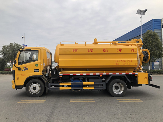 Truk Sanitasi Kota Hisap Limbah 165hp 10 Cbm Tank Euro 6 Emission
