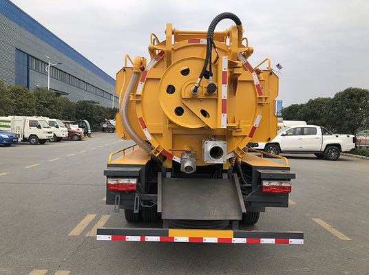 Truk Sanitasi Kota Hisap Limbah 165hp 10 Cbm Tank Euro 6 Emission