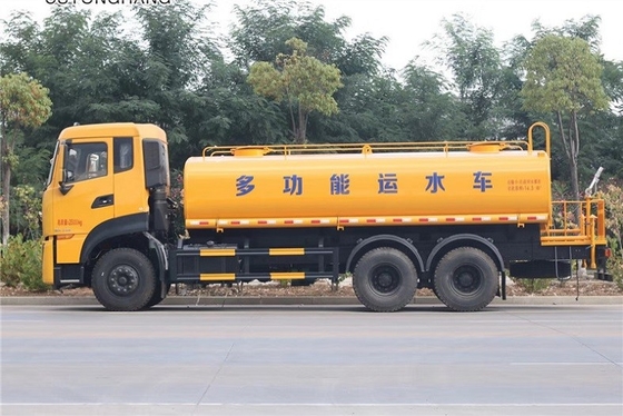 Manual Truk Sanitasi Kota 6x4 290HP Berat 9MT 20cbm Sprinkler Vehicle