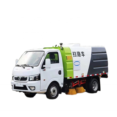 Truk Sanitasi Kota Roda 4x2 Tenaga Bensin 113hp Mini Road Sweeper