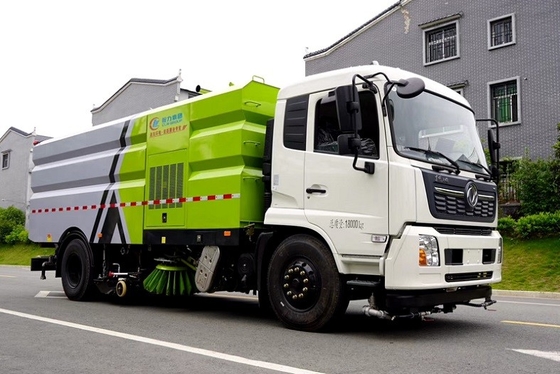 16 CBM Truk Sanitasi Kota Jarak Roda 5000mm 210 HP Truk Pembersih Penyapu