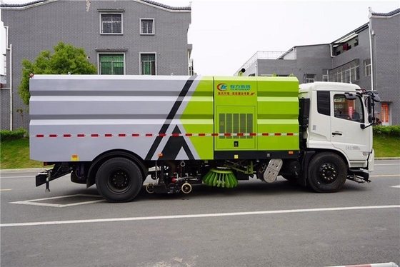 16 CBM Truk Sanitasi Kota Jarak Roda 5000mm 210 HP Truk Pembersih Penyapu