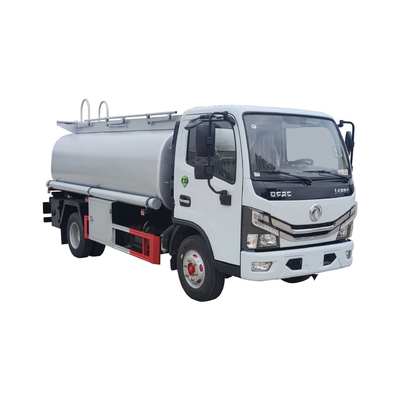 Truk Tangki Bahan Bakar Bensin Diesel 4x2 Roda 4,5 Cbm Truk Pengangkut Minyak Tanah