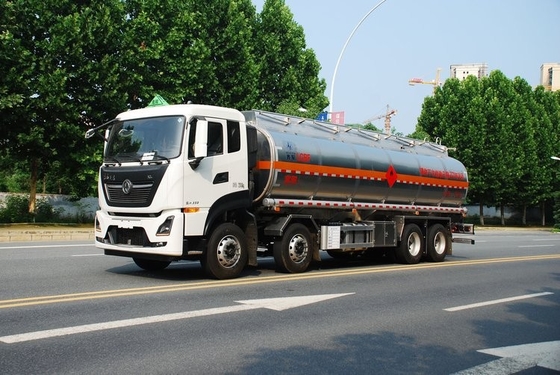 Truk Pengangkut Mobil Mesin Diesel DONGFENG 8x4 27 cbm 400 HP GVW 32000KG