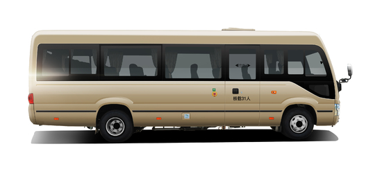 Euro 2 4 5 6 Diesel Coach Commuter Bus 154 HP 4400mm Transmisi Manual