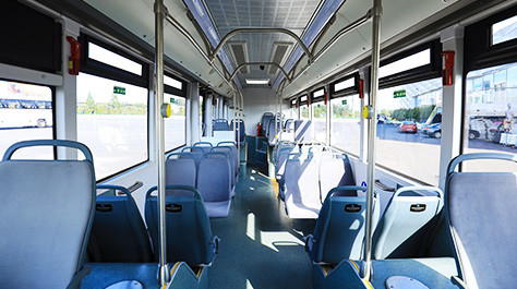Bus Kota Listrik CRRC 3 Pintu 46 Kursi 12m Jarak Tempuh 230 - 640KM