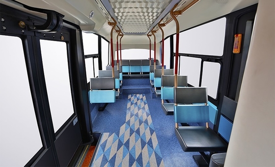 Mini EV City Shuttle Bus 10 - 14 Seater Electric Bus Mileage 265km