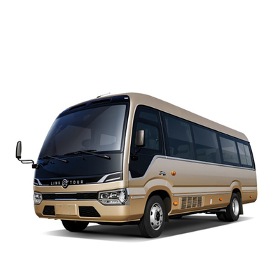 Bus Coaster Mewah Kursi Kulit 7m 150hp Mesin Diesel Lampu Depan LED