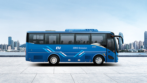 4300mm Wheelbase Tourist Coach Bus Listrik Murni 39 Seater Kemudi Kiri
