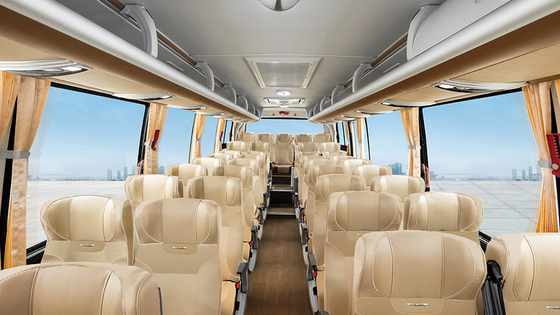 4300mm Wheelbase Tourist Coach Bus Listrik Murni 39 Seater Kemudi Kiri