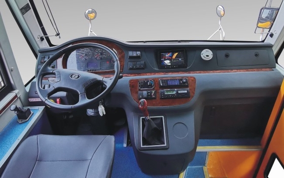 Bus Sekolah Dasar Anak 6m WEICHAI Diesel 120hp Standard ABS Yellow Shuttle Bus