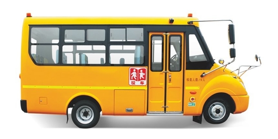 5m 10 - 19 Bus Antar-Jemput Pelajar Penumpang Mesin Diesel Jarak sumbu roda 68hp 2900mm