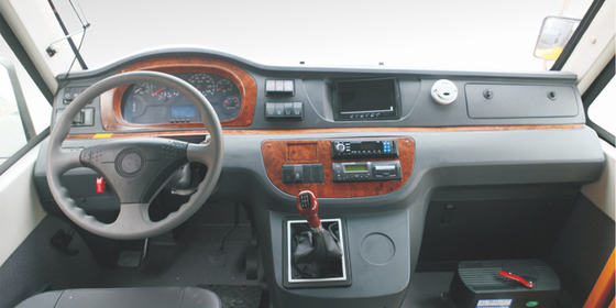 5m 10 - 19 Bus Antar-Jemput Pelajar Penumpang Mesin Diesel Jarak sumbu roda 68hp 2900mm