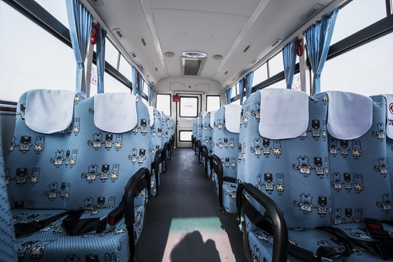 6,5m 80km/h Bus Antar-Jemput Kuning Sekolah 24-32 Kursi Tenaga Diesel 115hp