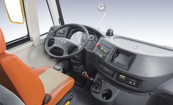 100hp 10 - 19 Seater Student Shuttle Bus 5,5m Tenaga Mesin Diesel 80km/jam