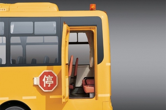 Bus Antar-Jemput Pelajar 7,9m 24 - 45 Kursi Mesin Diesel 140hp Bus Sekolah Kuning