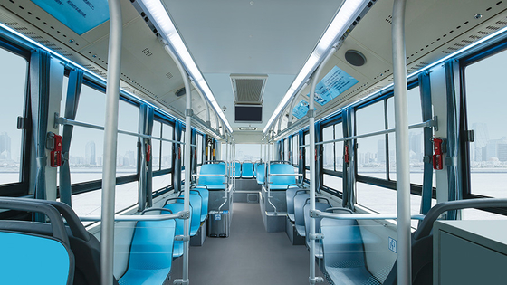 EV 36 Seater Luxury City Bus 10m Jarak Sumbu 5100mm Jarak Tempuh 300 - 400km