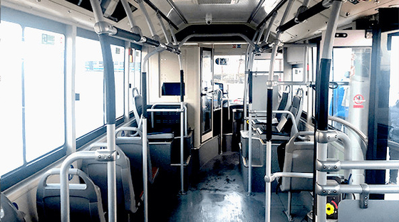8.5m EV Public City Pass Bus Kemudi Kiri 16 - 26 Kursi 150 - 200km Jarak tempuh