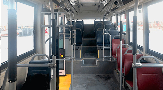 8.5m EV Public City Pass Bus Kemudi Kiri 16 - 26 Kursi 150 - 200km Jarak tempuh